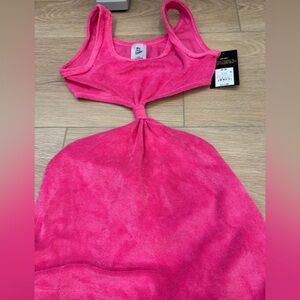 Girls Pink Knotted Bathingsuit coverup